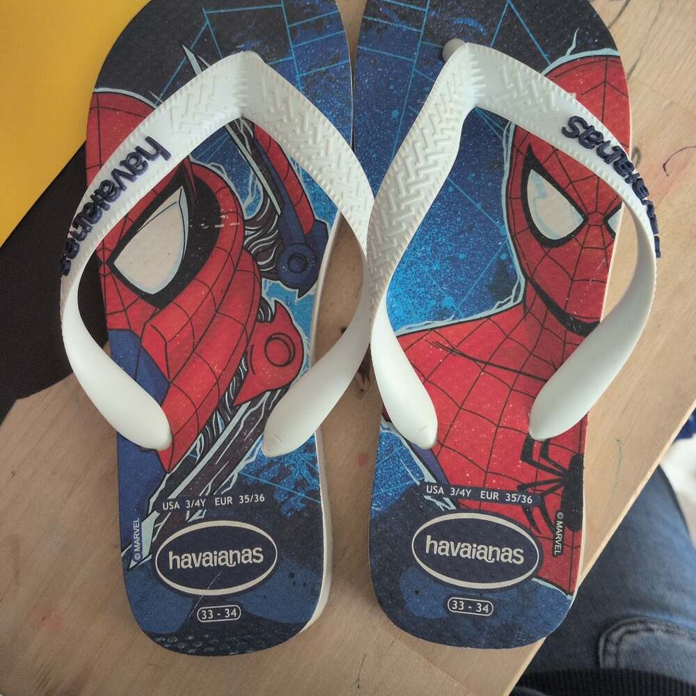 Havaianas Marvel Classics Top Flip Flops Marine Blue